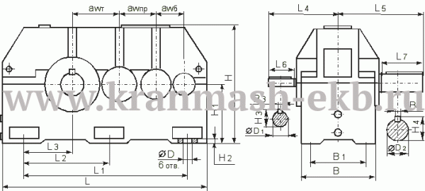 Редуктор Ц3У 400Н Редуктор Ц3У 400Н