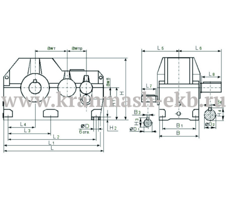 Редуктор Ц3Н 710 Редуктор Ц3Н 710