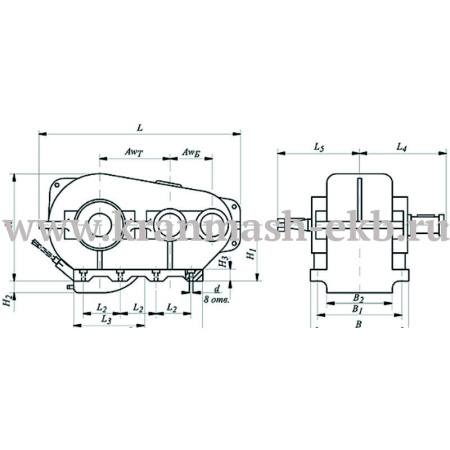Редуктор РМ-850 (РК 500) Редуктор РМ-850 (РК 500)