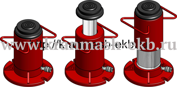 Домкраты грузовые с фиксирующей гайкой ДГ200П250Г