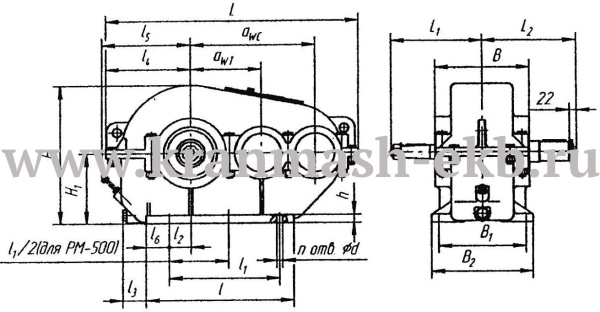 Редуктор РМ 750 (РК 450) Редуктор РМ 750 (РК 450)