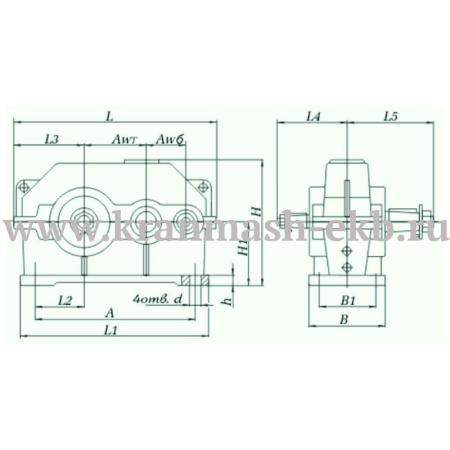 Редуктор 1Ц2У 160 Редуктор 1Ц2У 160